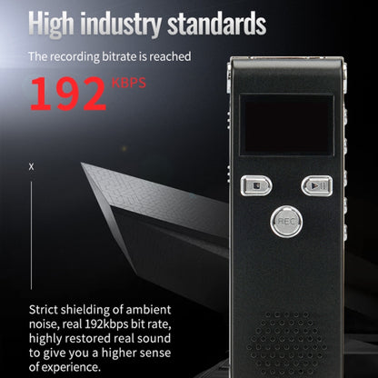 JNN X18 Mini Smart HD Noise Cancelling Voice Recorder, Memory:8GB(Black) - Recording Pen by JNN | Online Shopping UK | buy2fix