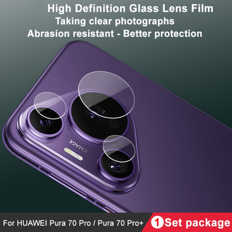 For Huawei Pura 70 Pro / 70 Pro+ IMAK Rear Camera Glass Lens Film, 1 Set Package - For Huawei by imak | Online Shopping UK | buy2fix