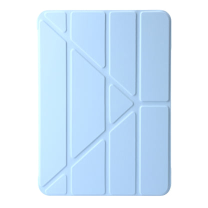 For iPad Air 11 2024 TPU Deformation Flip Leather Tablet Case with Holder(Sky Blue) - iPad Air 11 2024 Cases by buy2fix | Online Shopping UK | buy2fix