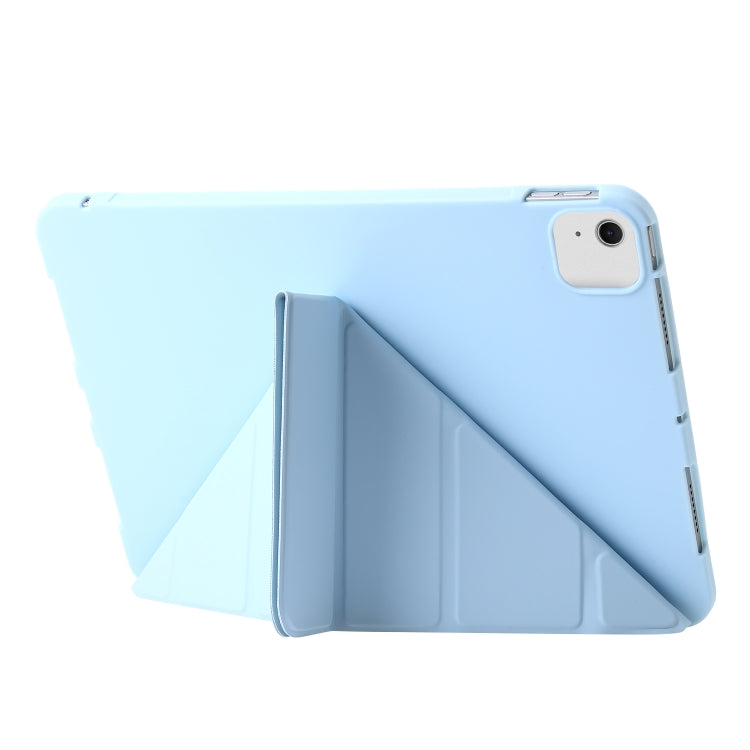 For iPad Air 11 2024 TPU Deformation Flip Leather Tablet Case with Holder(Sky Blue) - iPad Air 11 2024 Cases by buy2fix | Online Shopping UK | buy2fix