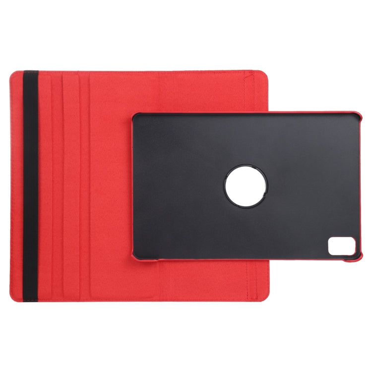 For iPad Air 13 2024 360 Degree Rotation Litchi Texture Leather Tablet Case with Holder(Red) - iPad Air 13 2024 Cases by buy2fix | Online Shopping UK | buy2fix