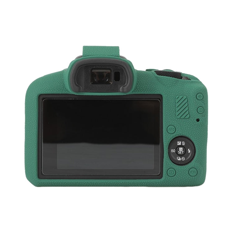 For Canon EOS R100 Litchi Texture Soft Silicone Protective Case(Green) - Protective Case by buy2fix | Online Shopping UK | buy2fix