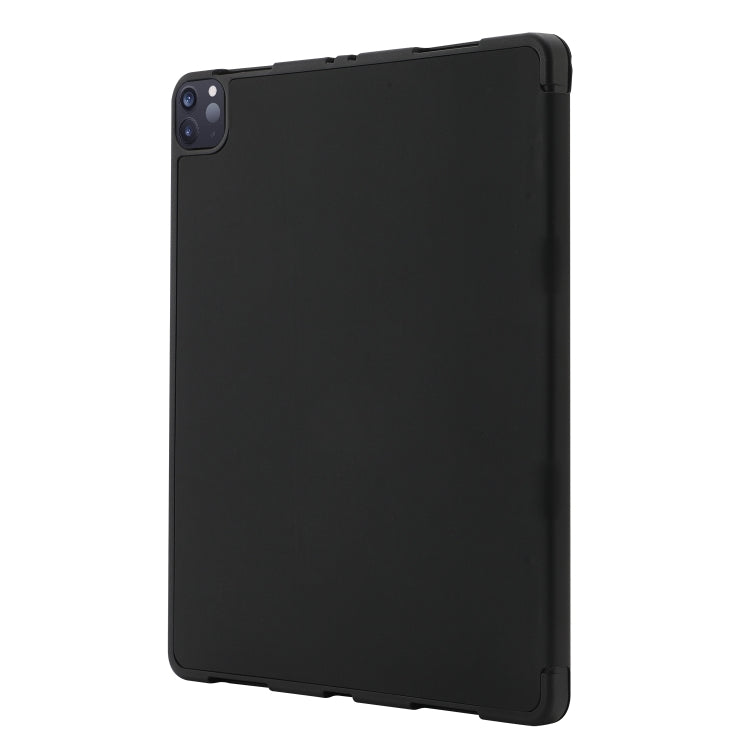 For iPad Pro 11 2024 Skin Feel Tri-fold Leather Tablet Case with Pen Slot(Black) - iPad Pro 11 2024 Cases by buy2fix | Online Shopping UK | buy2fix