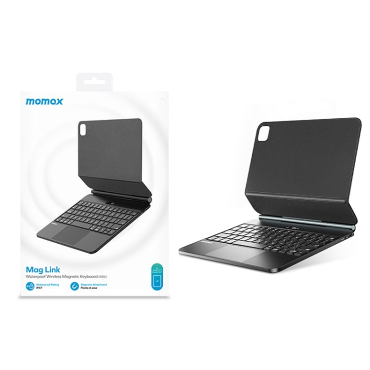 For iPad Pro 11 2018-2022/Air 10.9 2020-2022 MOMAX KB5 Mag Link Wireless Floating Waterproof Magnetic Keyboard - Universal by MOMAX | Online Shopping UK | buy2fix