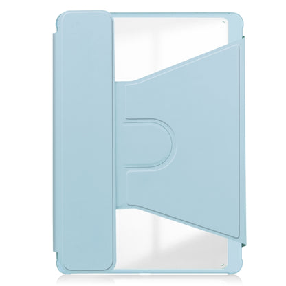 For iPad Air 11 2024 Transparent Rotation Smart Leather Tablet Case with Keyboard(Sky Blue) - iPad Air 11 2024 Cases by buy2fix | Online Shopping UK | buy2fix