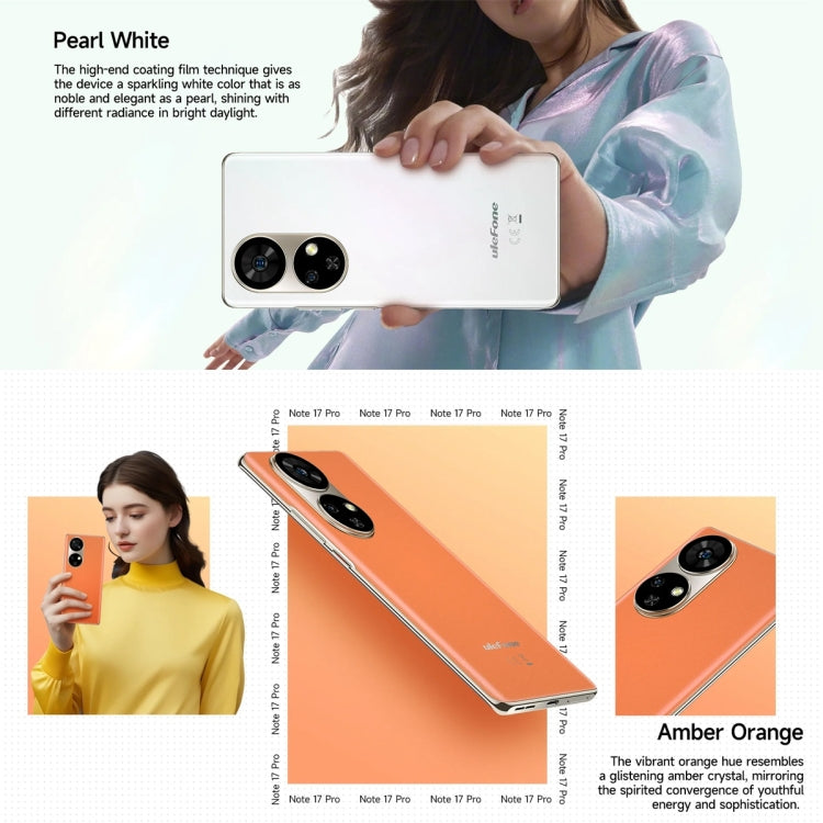 Ulefone Note 17 Pro, 12GB+256GB, Screen Fingerprint, 6.78 inch Android 13 MediaTek Helio G99 MTK6789 Octa Core, NFC, Network: 4G(Pearl White) - Ulefone by Ulefone | Online Shopping UK | buy2fix