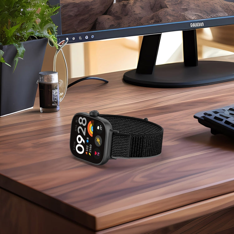 For Xiaomi Band 8 Pro / Redmi Watch 4 Loop Nylon Watch Band(Black Grey) - Watch Bands by buy2fix | Online Shopping UK | buy2fix