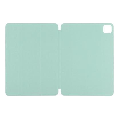 For iPad Pro 11 2024 Double-sided Clip Non-buckle Magnetic PU Smart Tablet Case(Light Green) - iPad Pro 11 2024 Cases by buy2fix | Online Shopping UK | buy2fix