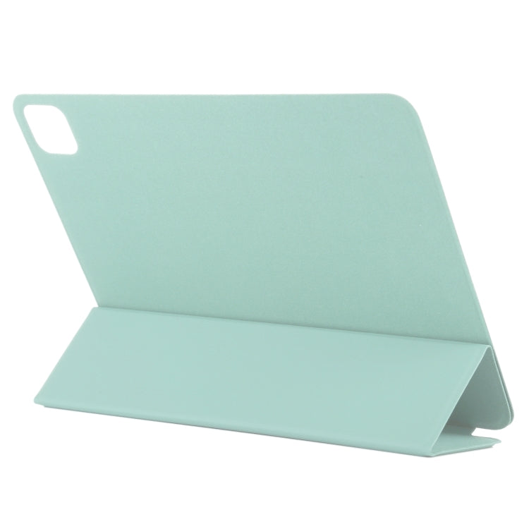 For iPad Pro 11 2024 Double-sided Clip Non-buckle Magnetic PU Smart Tablet Case(Light Green) - iPad Pro 11 2024 Cases by buy2fix | Online Shopping UK | buy2fix