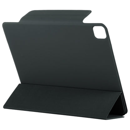 For iPad Pro 13 2024 Double-sided Clip Fixed Buckle Magnetic PU Leather Smart Tablet Case(Black) - iPad Pro 13 2024 Cases by buy2fix | Online Shopping UK | buy2fix