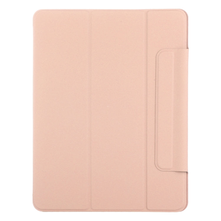 For iPad Pro 13 2024 Double-sided Clip Fixed Buckle Magnetic PU Leather Smart Tablet Case(Gold) - iPad Pro 13 2024 Cases by buy2fix | Online Shopping UK | buy2fix