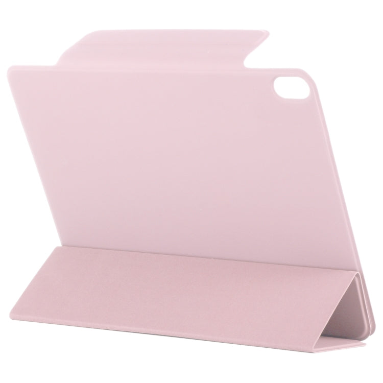 For iPad Air 11 2024 Double-sided Clip Fixed Buckle Magnetic PU Leather Smart Tablet Case(Rose Gold) - iPad Air 11 2024 Cases by buy2fix | Online Shopping UK | buy2fix