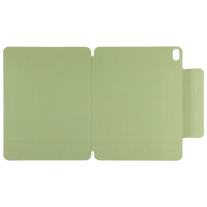 For iPad Air 11 2024 Double-sided Clip Fixed Buckle Magnetic PU Leather Smart Tablet Case(Grass Green) - iPad Air 11 2024 Cases by buy2fix | Online Shopping UK | buy2fix