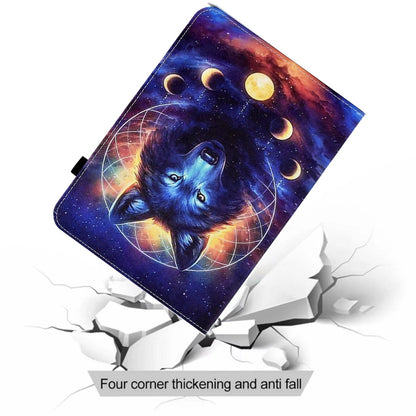 For iPad Pro 11 2024 Painted Elastic Band Smart Leather Tablet Case(Space Wolf) - iPad Pro 11 2024 Cases by buy2fix | Online Shopping UK | buy2fix