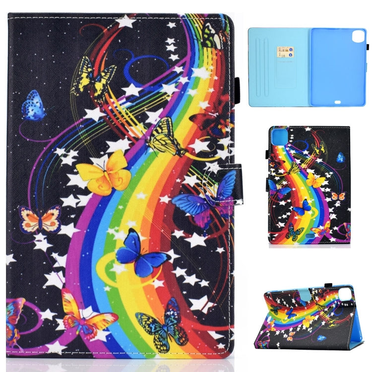 For iPad Pro 11 2024 Painted Stitching Smart Leather Tablet Case(Music Butterfly) - iPad Pro 11 2024 Cases by buy2fix | Online Shopping UK | buy2fix