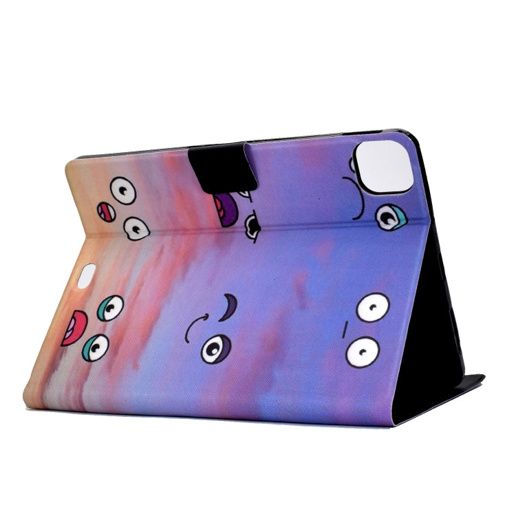 For iPad Pro 11 2024 Colored Drawing Horizontal Flip Tablet Leather Case(Expression) - iPad Pro 11 2024 Cases by buy2fix | Online Shopping UK | buy2fix