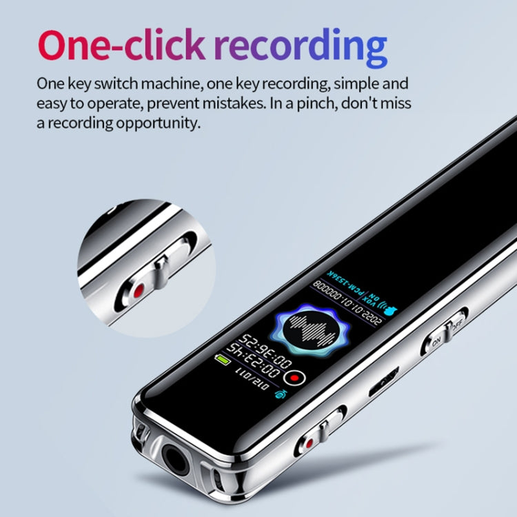 JNN Q22 HD Color Screen Stick Shape Portable Voice Recording Pen, Memory:4GB(Black) - Recording Pen by JNN | Online Shopping UK | buy2fix