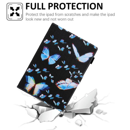 For iPad Pro 11 2024 Colored Drawing Leather Smart Tablet Case(Dream Blue Butterfly) - iPad Pro 11 2024 Cases by buy2fix | Online Shopping UK | buy2fix