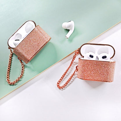 For AirPods 3 Cylindrical Glitter Leather Texture Bluetooth Earphone Protective Case(Silver) - For AirPods 3 by buy2fix | Online Shopping UK | buy2fix