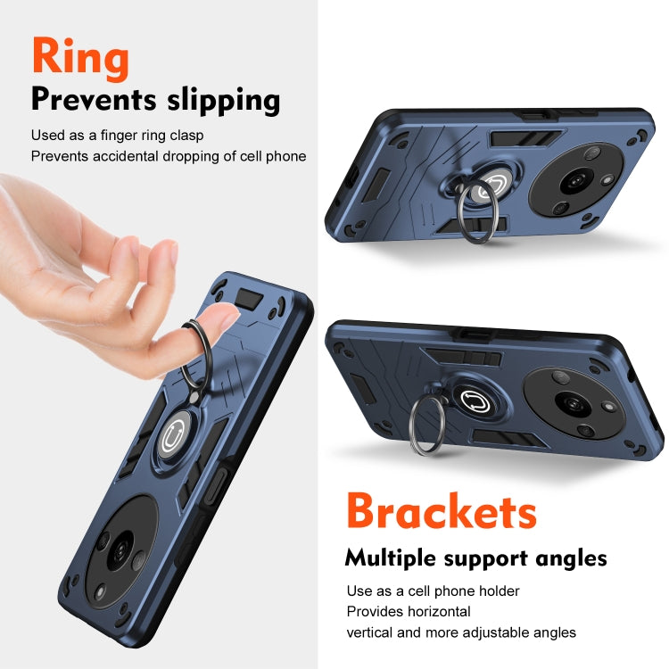 For Realme Narzo 60 5G Ring Holder Phone Case(Royal Blue) - Realme Cases by buy2fix | Online Shopping UK | buy2fix