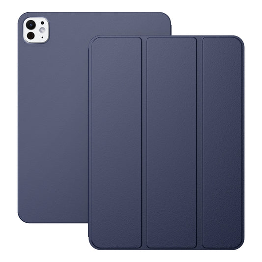 For iPad Pro 11 2024 Ultra-thin Double-sided Clip Magnetic Smart Tablet Case(Dark Blue) - iPad Pro 11 2024 Cases by buy2fix | Online Shopping UK | buy2fix