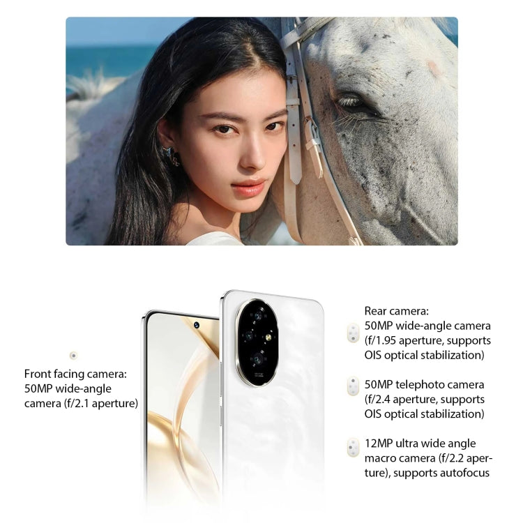 Honor 200, 8GB+256GB, Screen Fingerprint Identification, 6.7 inch MagicOS 8.0 Snapdragon 7 Gen 3 Octa Core, Network: 5G, NFC, OTG(Silver White) - Honor by Huawei | Online Shopping UK | buy2fix