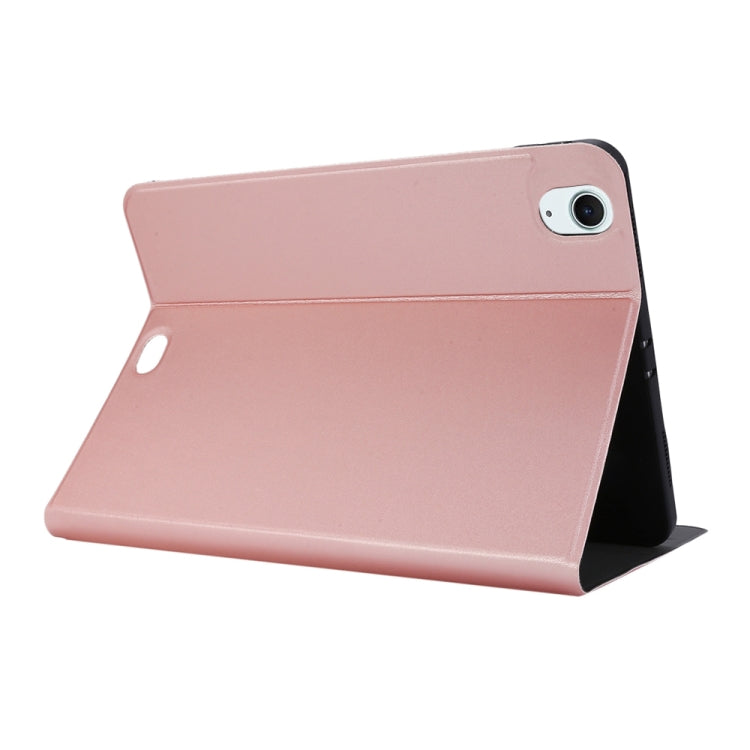 For iPad Air 13 2025 / 2024 Stretch Voltage Plain Leather Smart Tablet Case(Rose Gold) - iPad Air 13 2025 / 2024 Cases by buy2fix | Online Shopping UK | buy2fix