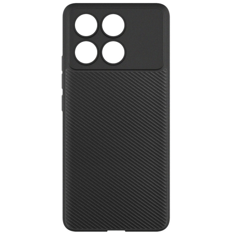 For Xiaomi POCO X6 Pro 5G imak 0.7mm Ultra Thin Ripple Texture Phone Case(Black) - Xiaomi Cases by imak | Online Shopping UK | buy2fix