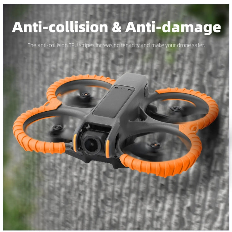 For DJI Avata 2 Sunnylife Drone Anti-Collision Protective Cover Propeller Ring Stripes(Orange) - Other by Sunnylife | Online Shopping UK | buy2fix