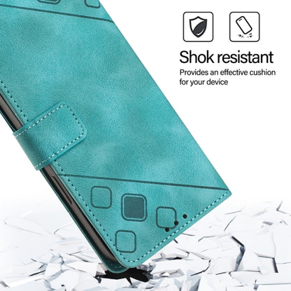 For Blackview A52 Skin Feel Embossed Leather Phone Case(Green) - More Brand by buy2fix | Online Shopping UK | buy2fix