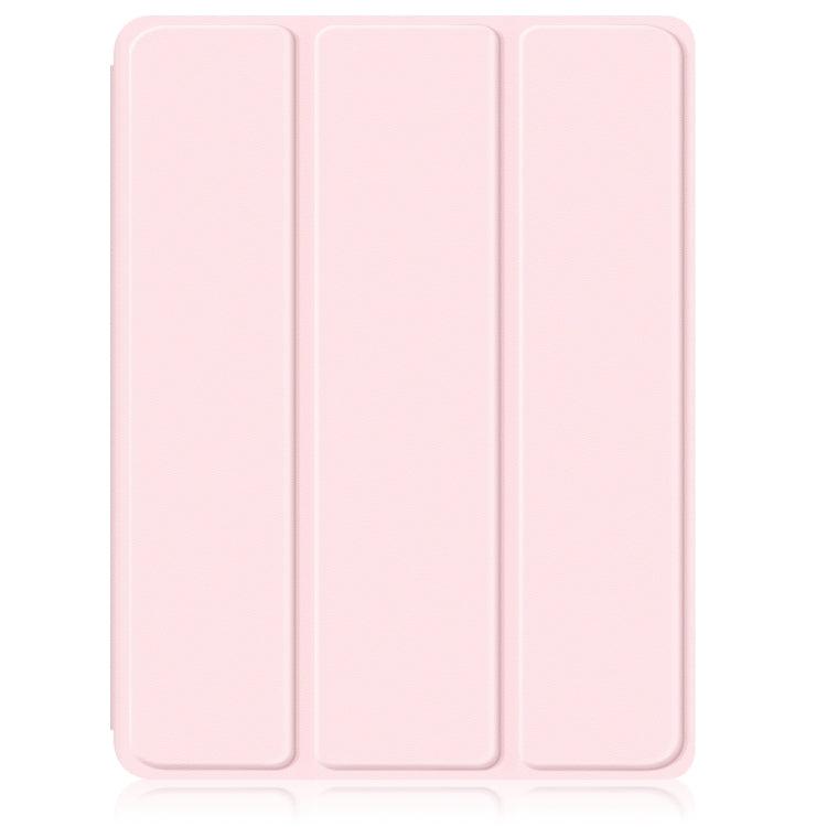 For iPad Air 11 2024 / Pro 11 2022 Acrylic 3-Fold Smart Leather Tablet Case(Pink) - iPad Air 11 2024 Cases by buy2fix | Online Shopping UK | buy2fix