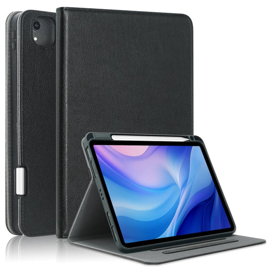 For iPad Air 11 2024 / Pro 11 2022 Front Stand Smart TPU Leather Tablet Case(Black) - iPad Air 11 2024 Cases by buy2fix | Online Shopping UK | buy2fix