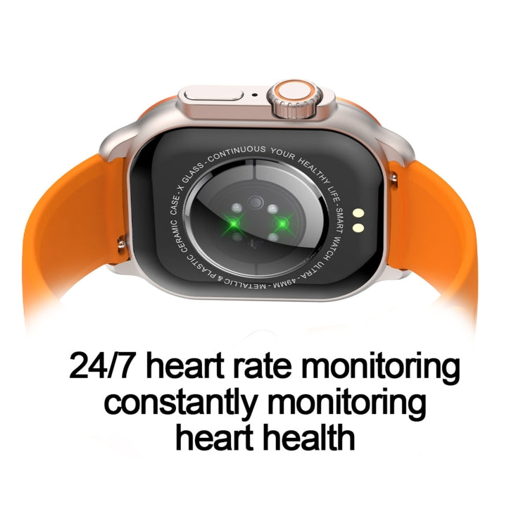 LEMFO HK96S 2.06 inch BT5.3 IP68 Sport Smart Watch, Support Bluetooth Call / Sleep / Blood Oxygen / Heart Rate / Blood Pressure Health Monitor(Orange) - Smart Watches by LEMFO | Online Shopping UK | buy2fix