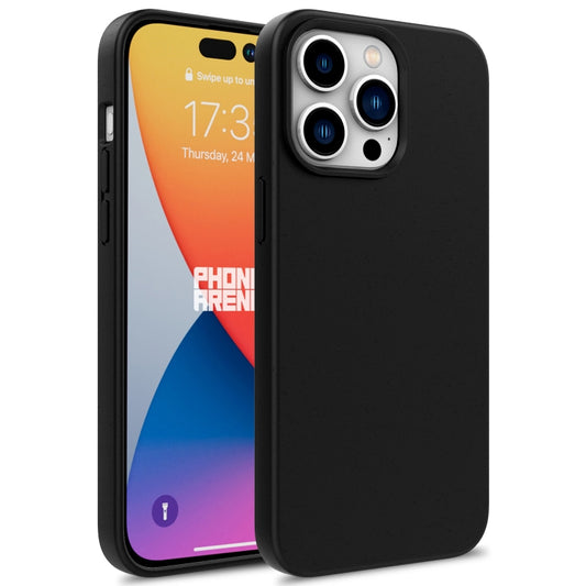 For iPhone 16 Pro Max Wheat Straw TPU Phone Case(Black) - iPhone 16 Pro Max Cases by buy2fix | Online Shopping UK | buy2fix