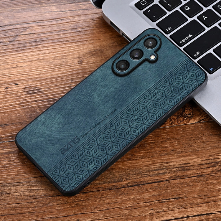 For Samsung Galaxy S24 FE 5G AZNS 3D Embossed Skin Feel Phone Case(Dark Green) - Galaxy S24 FE 5G Cases by AZNS | Online Shopping UK | buy2fix