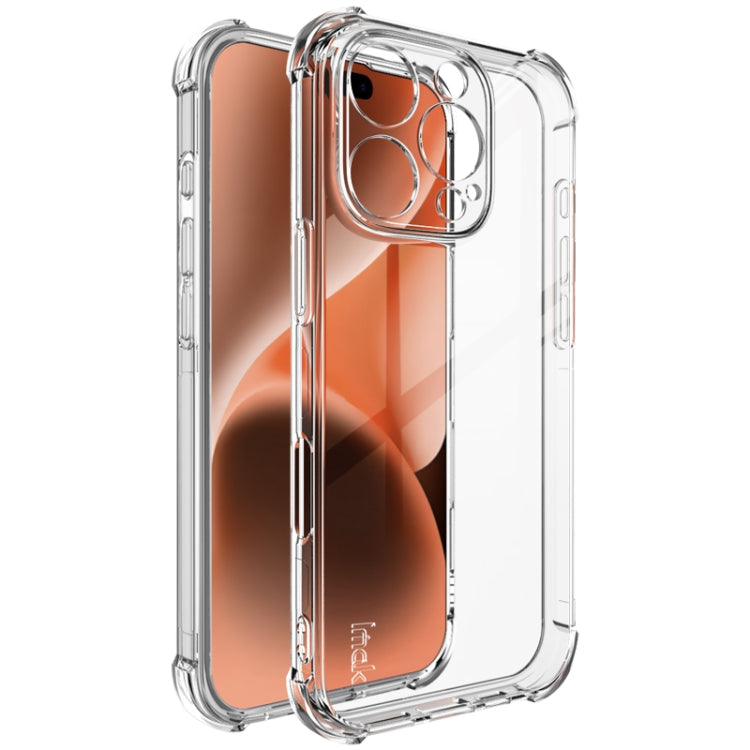 For iPhone 16 Pro imak Shockproof Airbag TPU Phone Case(Transparent) - iPhone 16 Pro Cases by imak | Online Shopping UK | buy2fix