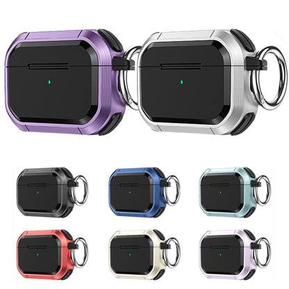 For AirPods 3 Armor TPU + PC Earbuds Box Protective Case with Metal Buckle(Lavender) - For AirPods 3 by buy2fix | Online Shopping UK | buy2fix