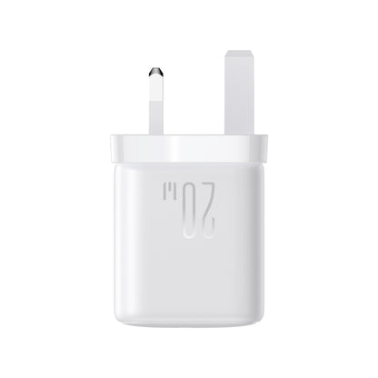 JOYROOM JR-TCF21 20W Dual Ports USB + Type-C Charger, Plug:UK Plug(White) - USB Charger by JOYROOM | Online Shopping UK | buy2fix