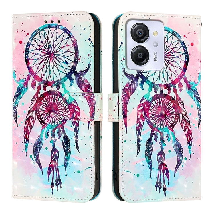 For Blackview Color 8 3D Painting Horizontal Flip Leather Phone Case(Color Drop Wind Chimes) - More Brand by buy2fix | Online Shopping UK | buy2fix