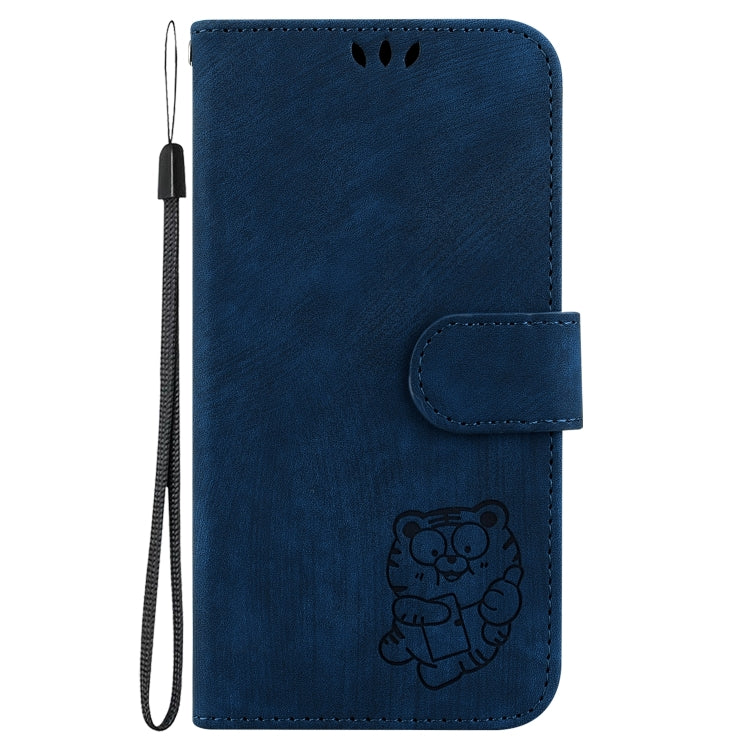 For Redmi K70 / K70 Pro Little Tiger Embossed Leather Phone Case(Dark Blue) - K70 Cases by buy2fix | Online Shopping UK | buy2fix