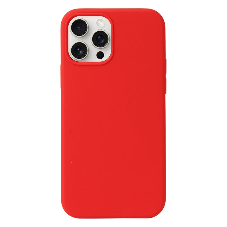 For iPhone 16 Pro Liquid Silicone Phone Case(Red) - iPhone 16 Pro Cases by buy2fix | Online Shopping UK | buy2fix