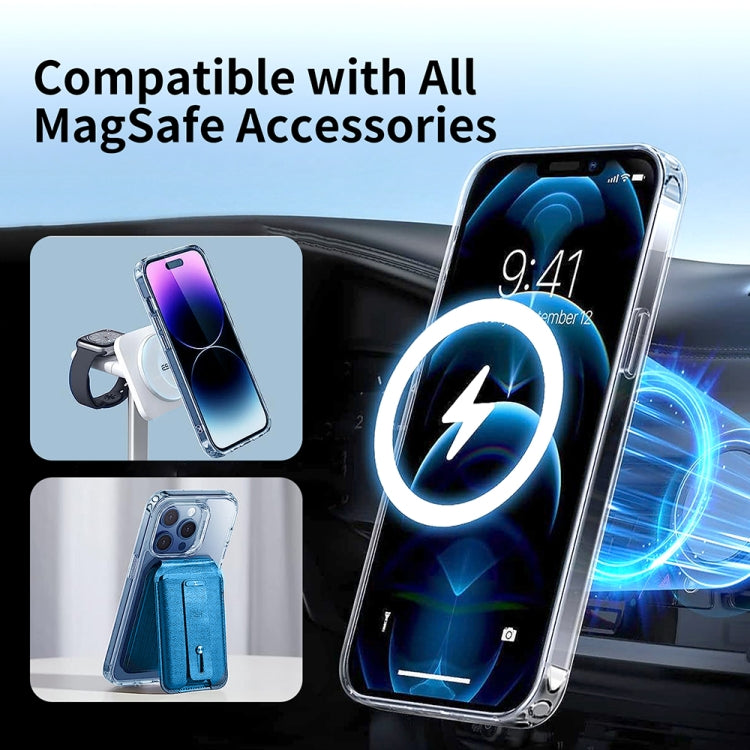 For iPhone 16 Plus ViLi MAG-C Series MagSafe Magnetic PC + TPU Phone Case(Transparent) - iPhone 16 Plus Cases by ViLi | Online Shopping UK | buy2fix