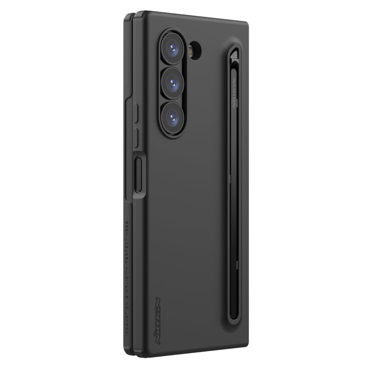 For Samsung Galaxy Z Fold6 5G NILLKIN Flex Pure PC + Liquid Silicone Phone Case with S Pen(Black) - Galaxy Z Fold6 5G Cases by NILLKIN | Online Shopping UK | buy2fix