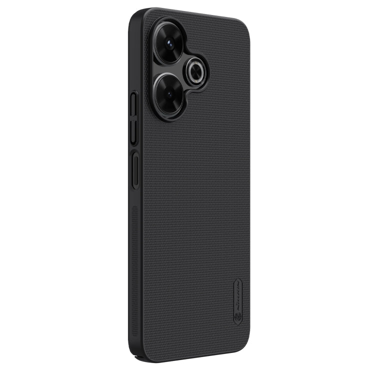 For Xiaomi Poco M6 4G NILLKIN Frosted PC Phone Case(Black) - Xiaomi Cases by NILLKIN | Online Shopping UK | buy2fix