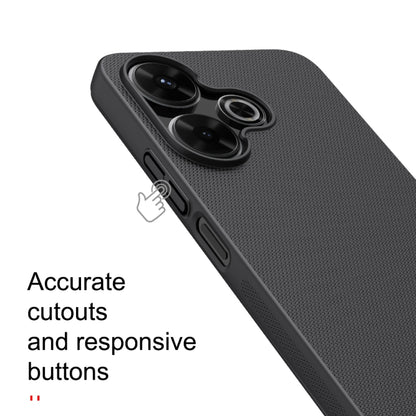 For Xiaomi Poco M6 4G NILLKIN Frosted PC Phone Case(Black) - Xiaomi Cases by NILLKIN | Online Shopping UK | buy2fix