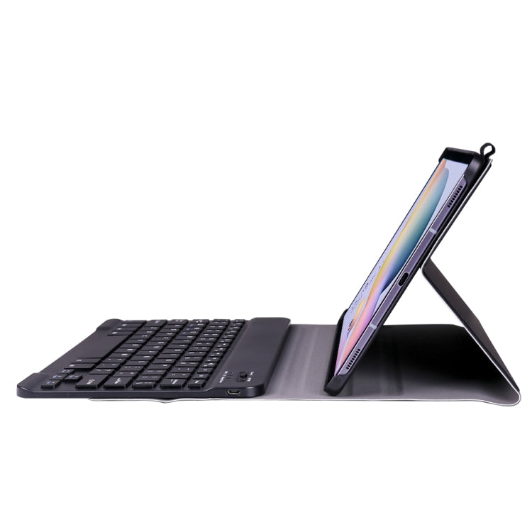 A870 For Samsung Galaxy Tab S7 T870/T875 11 inch Detachable Bluetooth Keyboard Ultrathin Horizontal Flip Leather Tablet Case with Holder & Elastic Band(Black) - Samsung Keyboard by buy2fix | Online Shopping UK | buy2fix