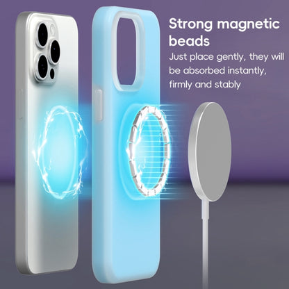 For iPhone 14 Jelly Liquid Silicone MagSafe Magnetic Phone Case(White) - iPhone 14 Cases by buy2fix | Online Shopping UK | buy2fix