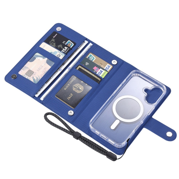 For Samsung Galaxy S24 Ultra 5G ViLi GHA-C Series RFID MagSafe Magnetic Flip Leather Phone Case(Blue) - Galaxy S24 Ultra 5G Cases by ViLi | Online Shopping UK | buy2fix