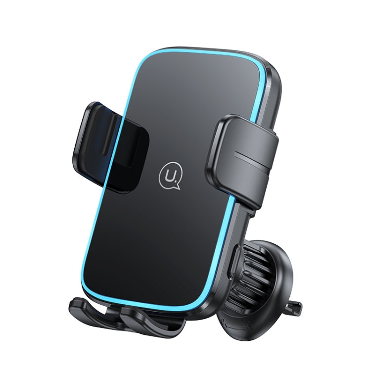 USAMS CD230 15W Accurate Aligment Wireless Charging Car Phone Holder with Suction Cup(Black) - Wireless Charger Holders by USAMS | Online Shopping UK | buy2fix