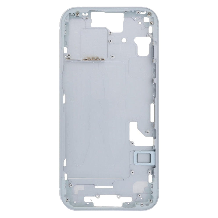 For iPhone 15 Middle Frame Bezel Plate with Side Keys + Card Tray, Version:CE EU Version(Blue) - LCD Related Parts by buy2fix | Online Shopping UK | buy2fix